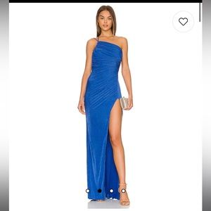 katie may winnipeg gown in royal sapphire